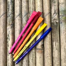 Load image into Gallery viewer, Sow and Grow 5 Plantable Seed Paper Pens Colourful in a Re-usable Box
