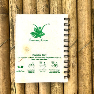 Sow and Grow Eco-Friendly Plantable Ganesha Mini Spiral Notepad | Set of 5