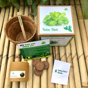 DIY Gardening 4 Greens Kits  | Mint + Coriander + Italian Basil + Spinach