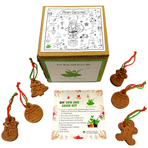 Christmas Special: Plantable Christmas Hanging Ornaments Decoration with Seeds Embedded