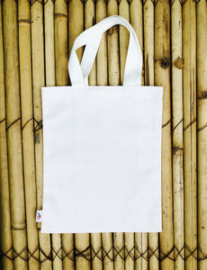 White Eco-friendly Canvas Tote Bag for Everyday Use : Foldable, Washable, Lightweight: Set of 3